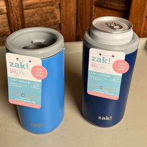Set of 2 Zak! Insulated slim can cooler. 2 in 1 design. $4.99 shipping. 😍🙌